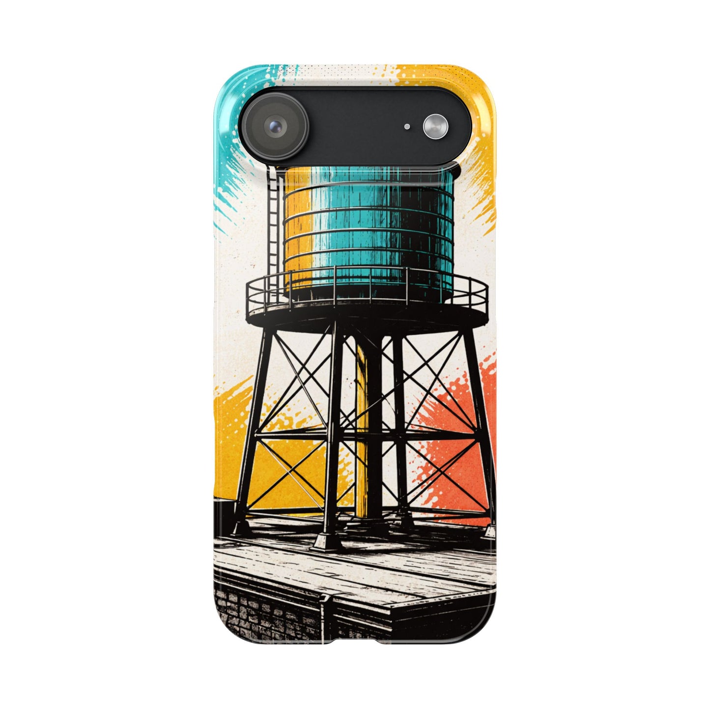 Slim Phone Case - New York Rooftop Water Tower
