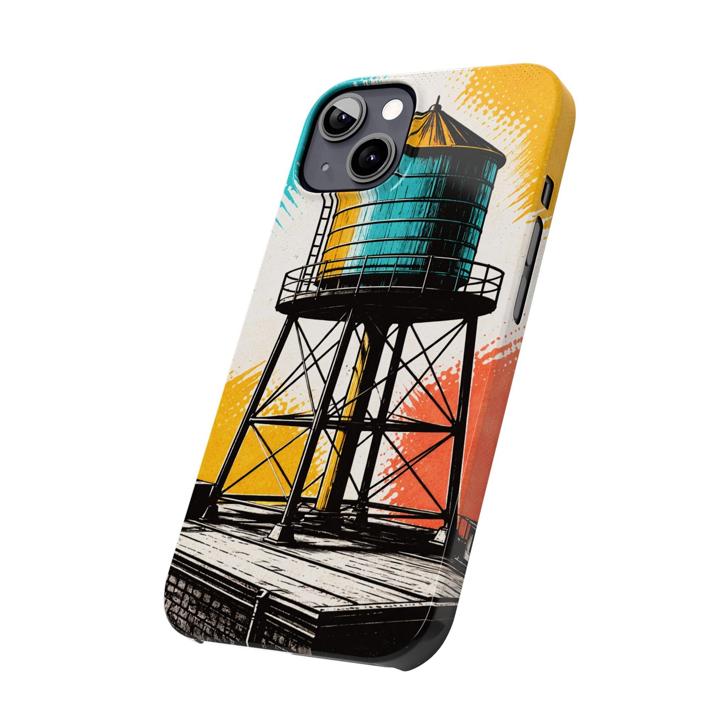 Slim Phone Case - New York Rooftop Water Tower