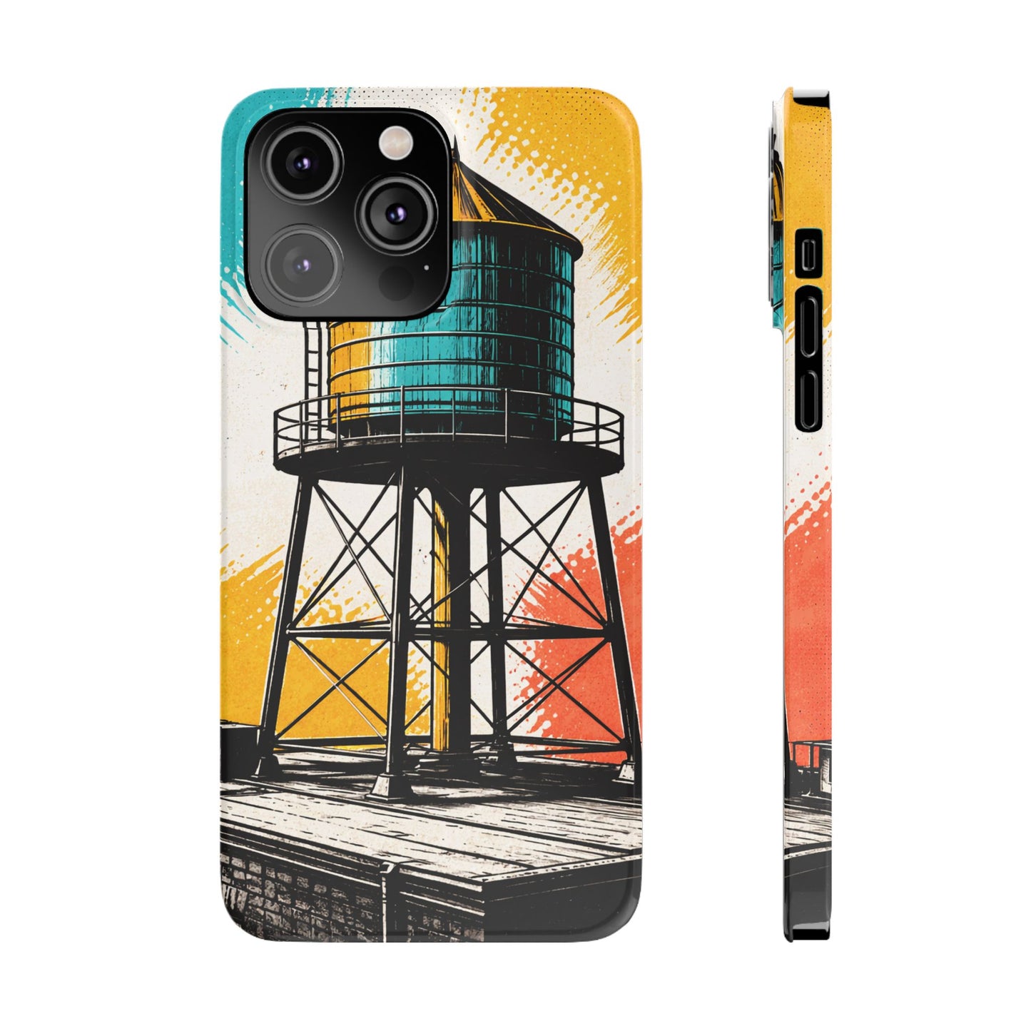 Slim Phone Case - New York Rooftop Water Tower