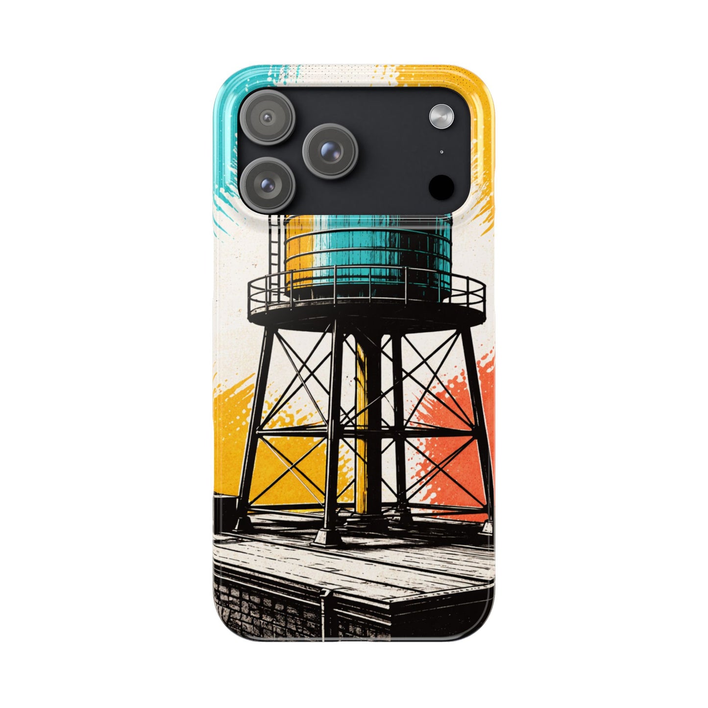 Slim Phone Case - New York Rooftop Water Tower