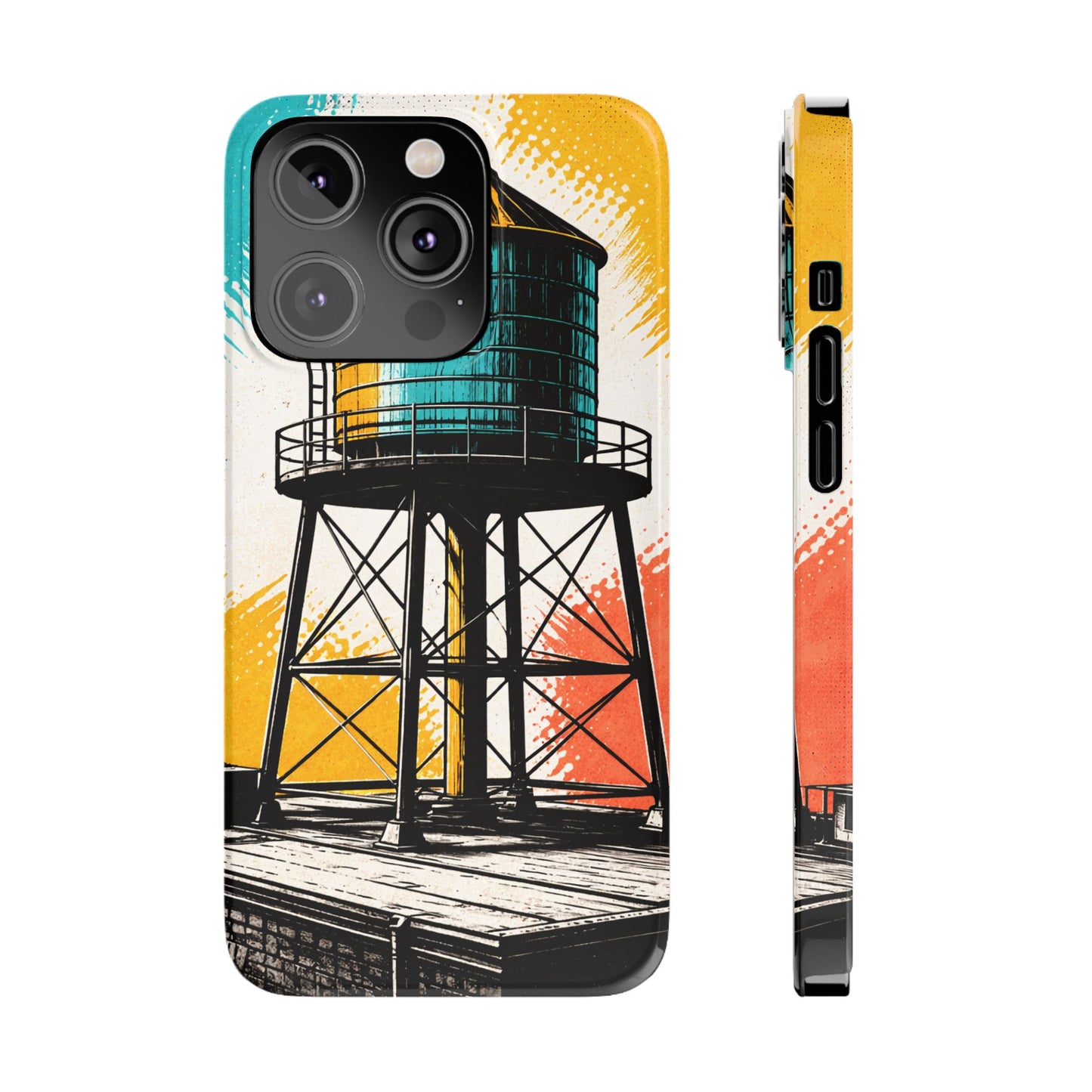 Slim Phone Case - New York Rooftop Water Tower