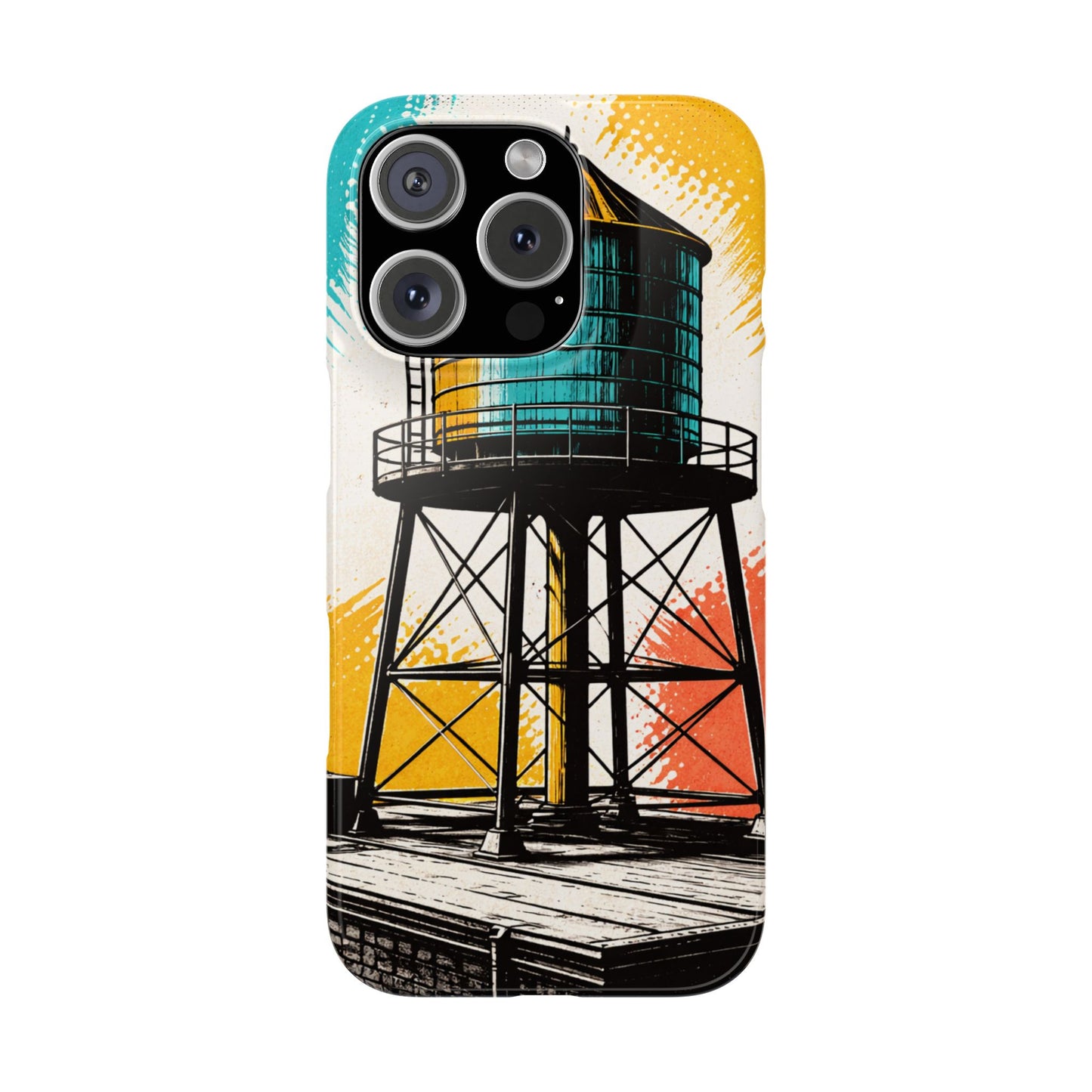 Slim Phone Case - New York Rooftop Water Tower