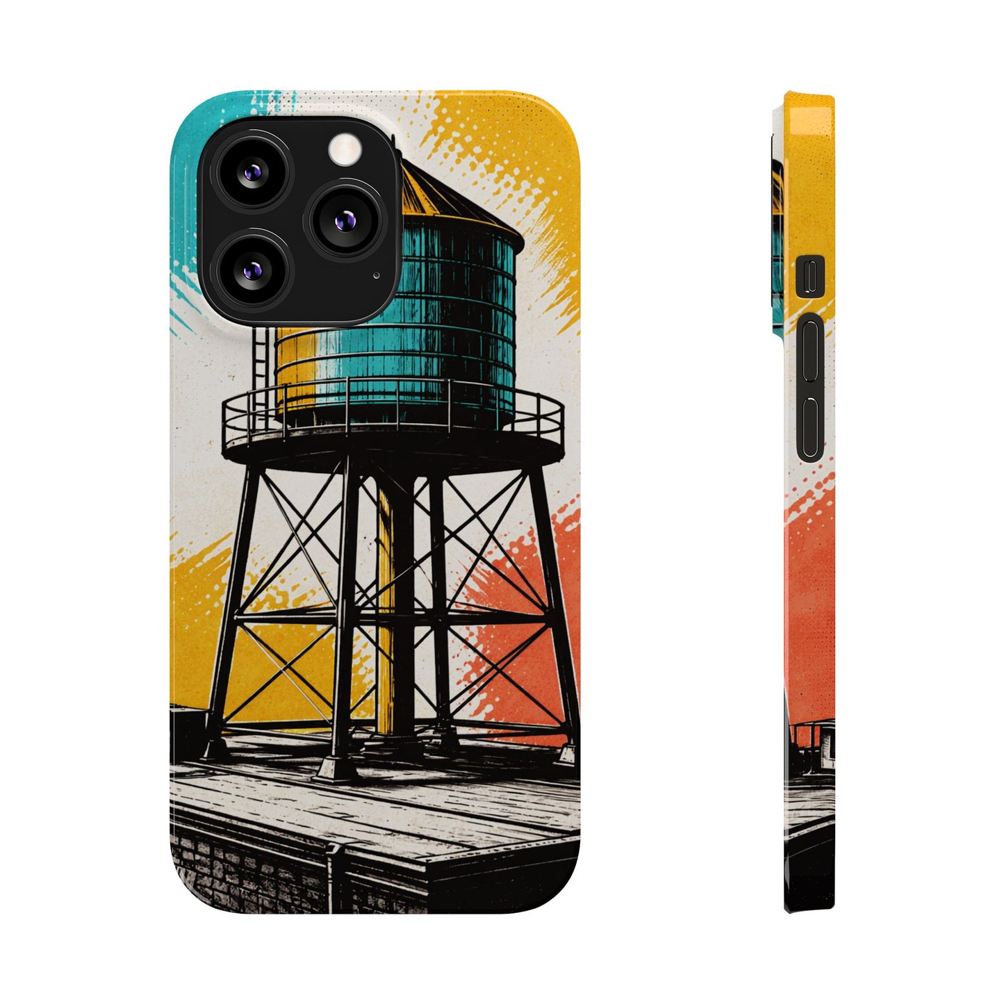Slim Phone Case - New York Rooftop Water Tower
