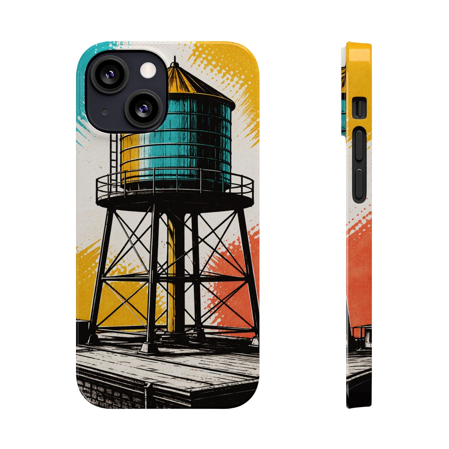 Slim Phone Case - New York Rooftop Water Tower