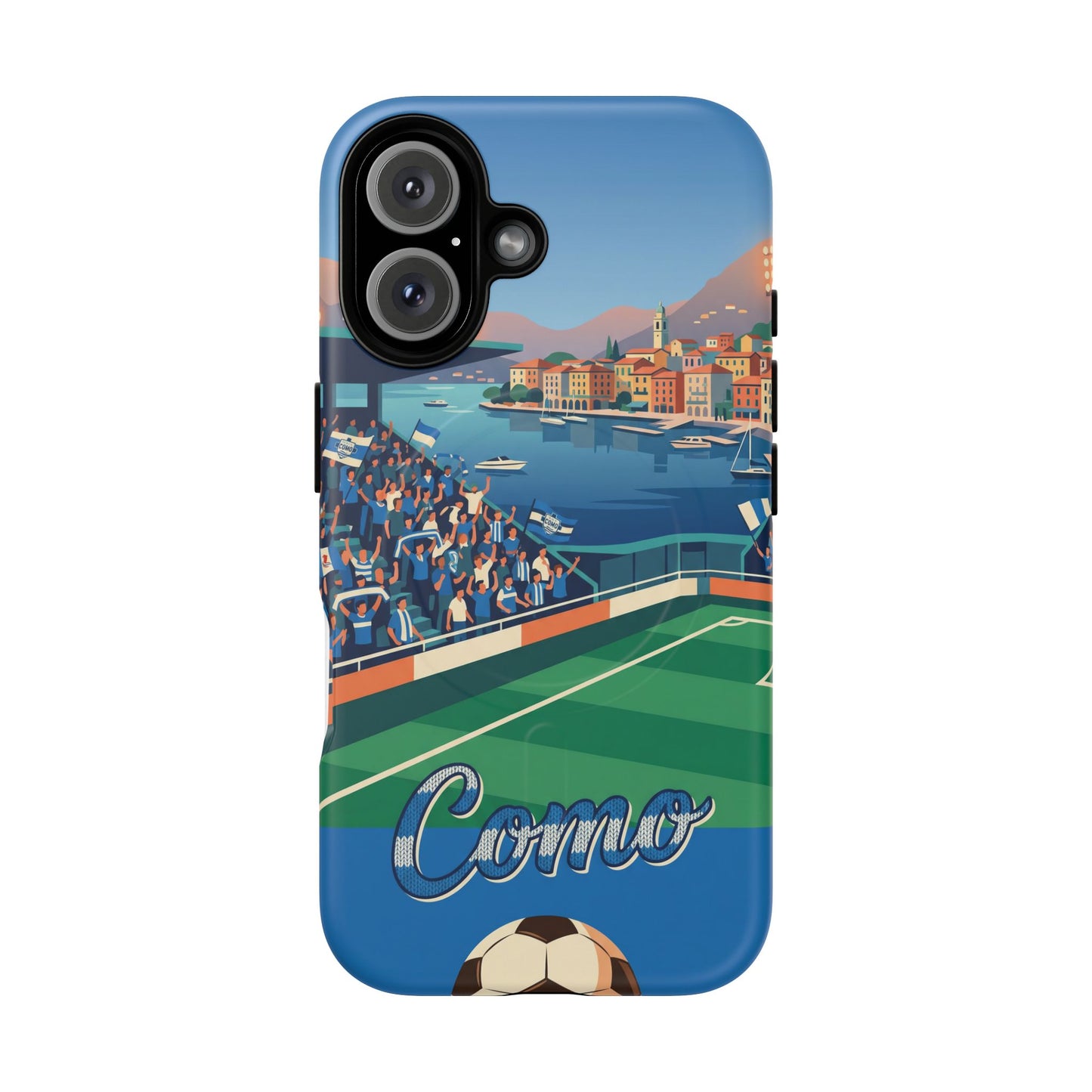 Ανθεκτική μαγνητική θήκη για iPhone – Como football