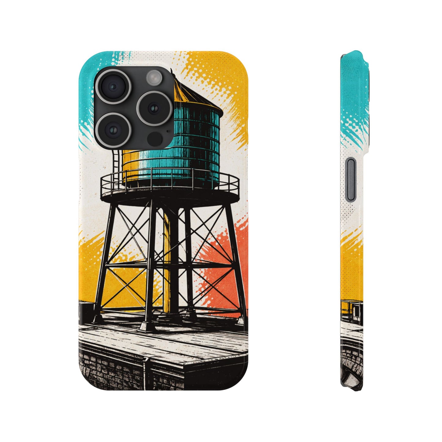 Slim Phone Case - New York Rooftop Water Tower