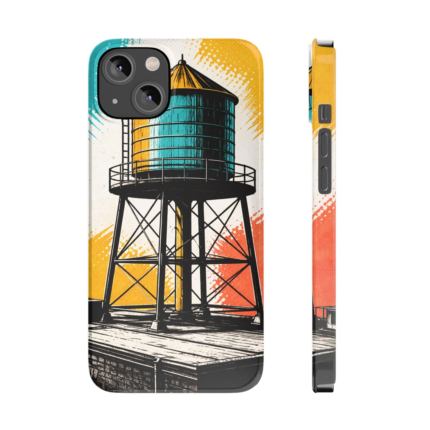 Slim Phone Case - New York Rooftop Water Tower