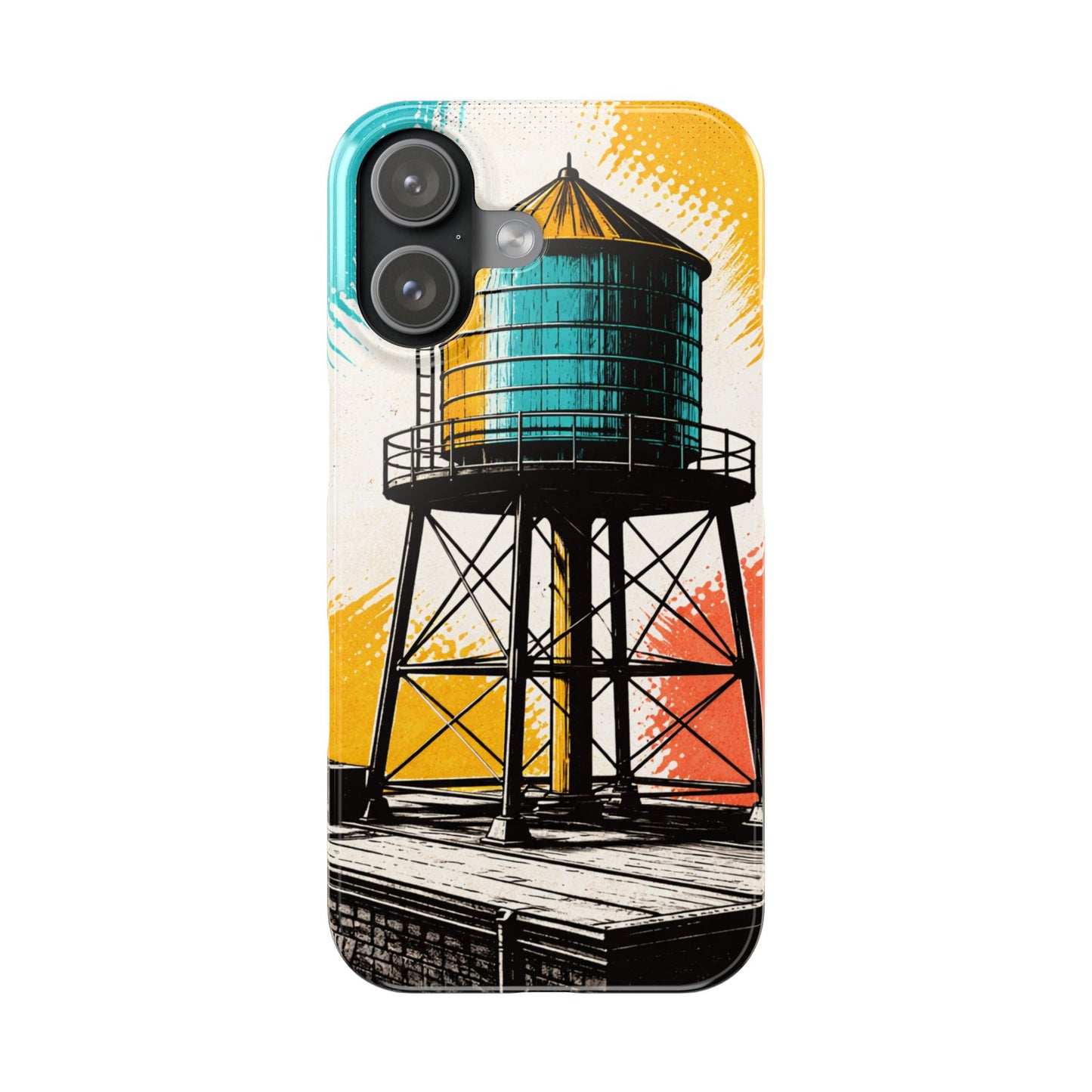 Slim Phone Case - New York Rooftop Water Tower