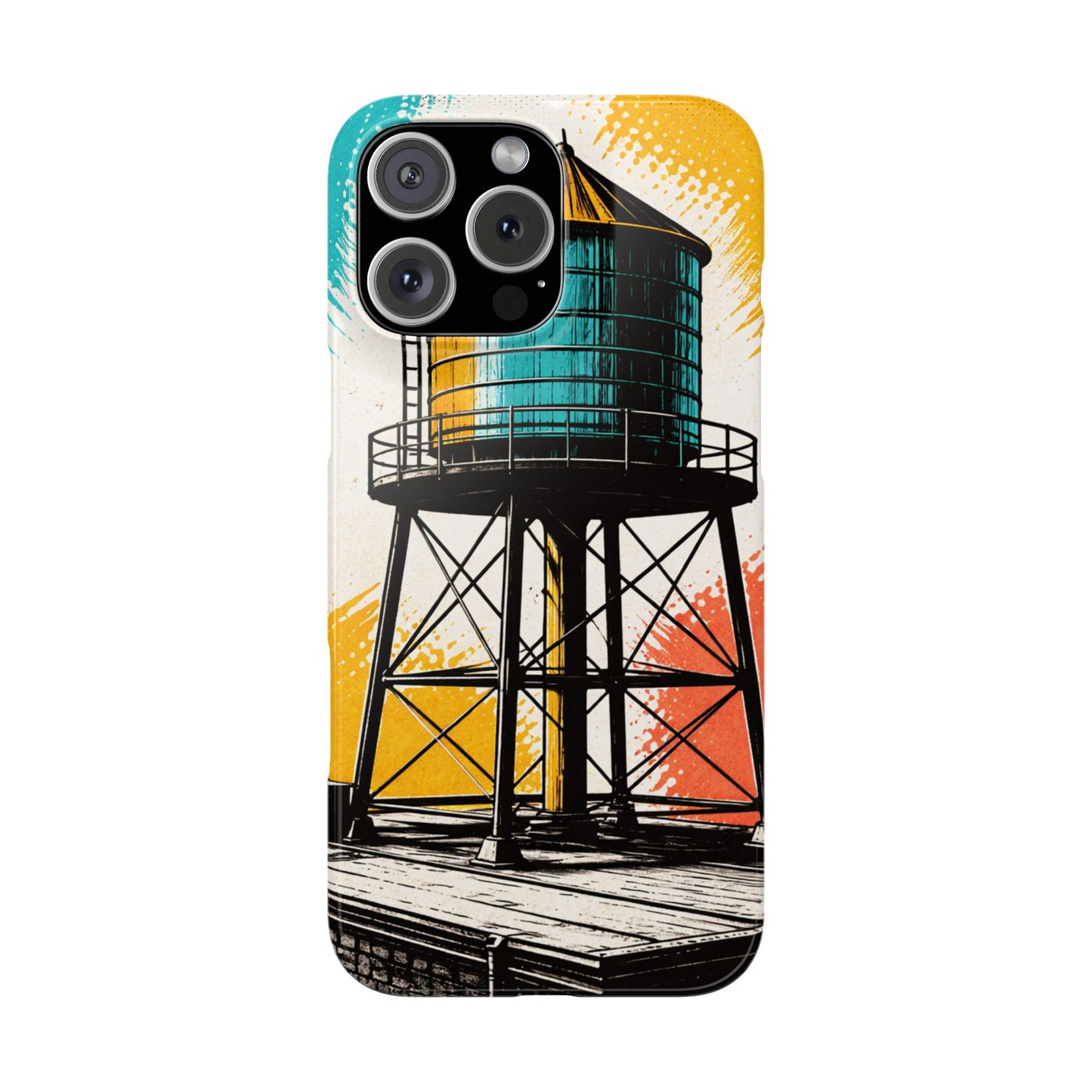 Slim Phone Case - New York Rooftop Water Tower