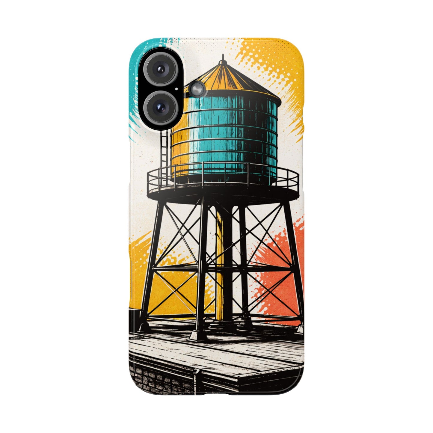 Slim Phone Case - New York Rooftop Water Tower