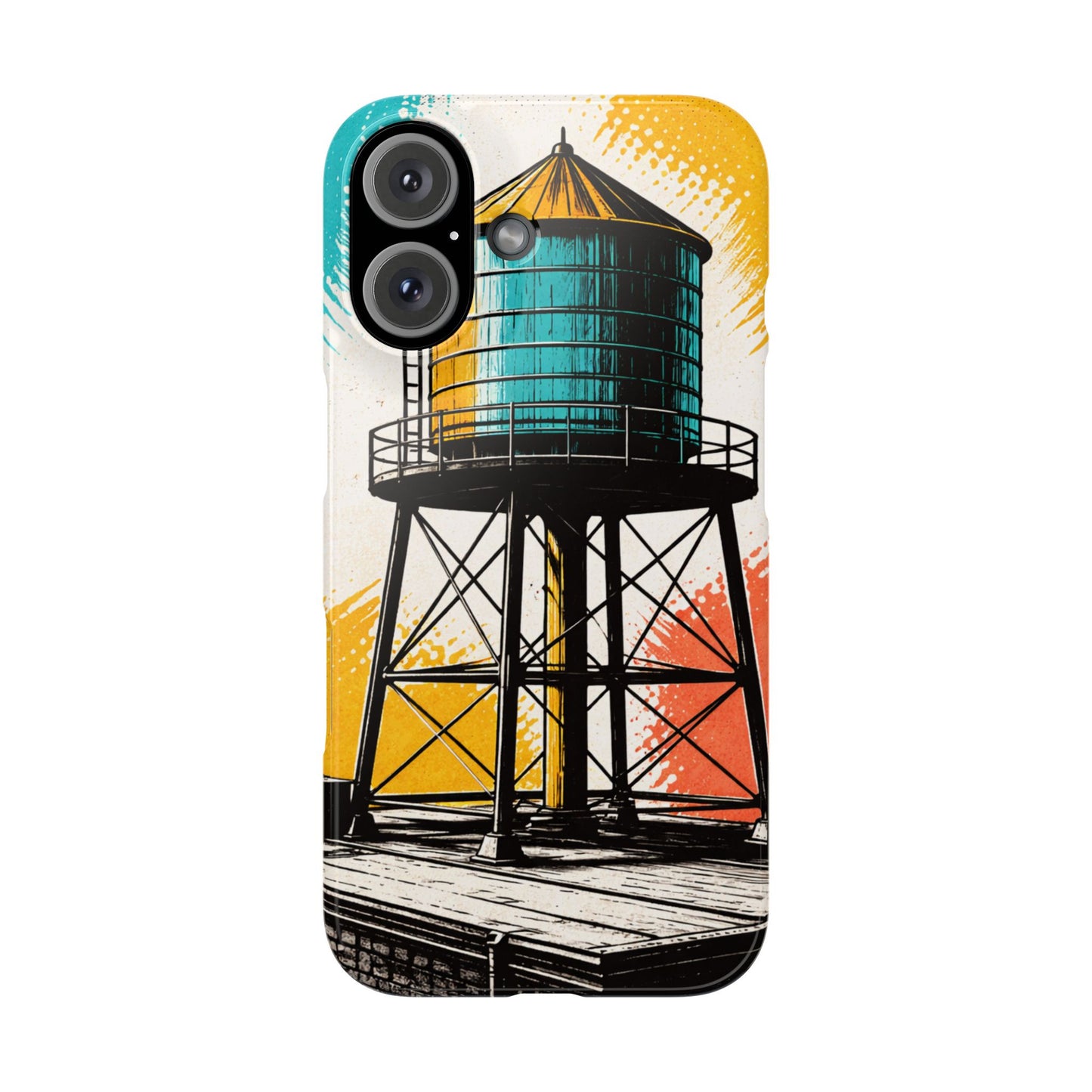 Slim Phone Case - New York Rooftop Water Tower
