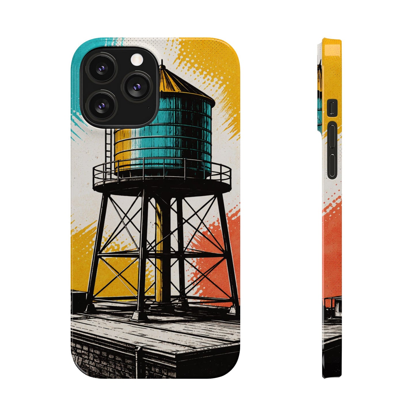 Slim Phone Case - New York Rooftop Water Tower