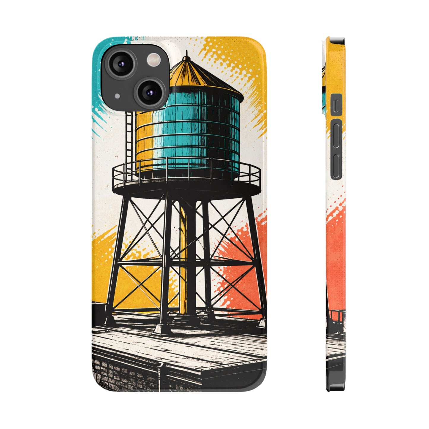 Slim Phone Case - New York Rooftop Water Tower
