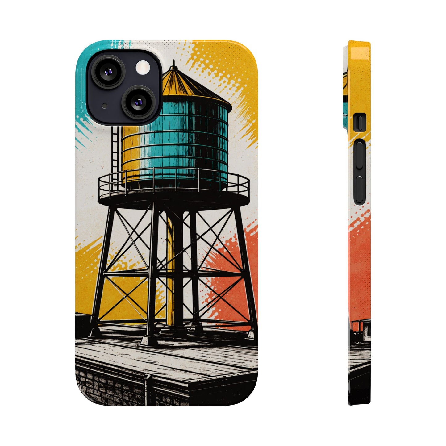 Slim Phone Case - New York Rooftop Water Tower